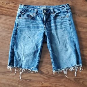AE denim Bermuda shorts